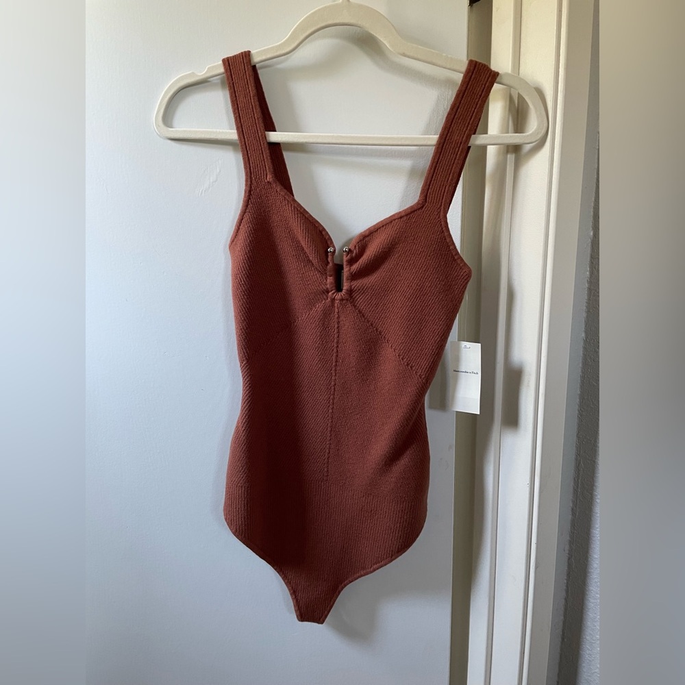 Abercrombie & Fitch Brown Bodysuit One Piece